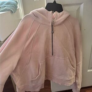 Baby pink Lululemon Hooded Scuba